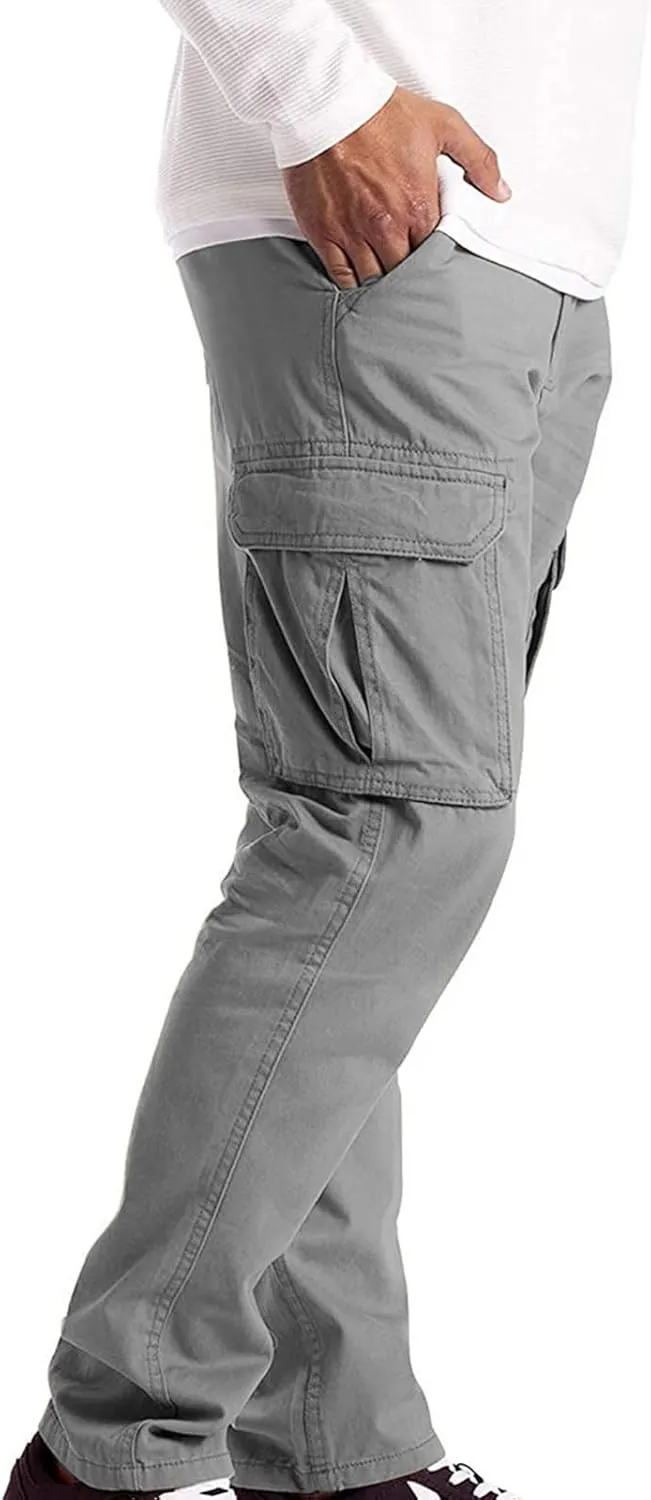 Spring Summer Pants for Men 2023 Casual Stylish Multi Pockets Cargo Pants Outdoor Fashion Work Utility Trousers