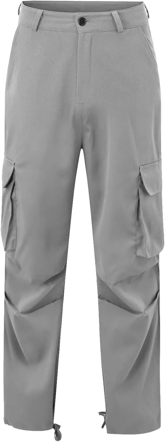 Spring Summer Pants for Men 2023 Casual Stylish Multi Pockets Cargo Pants Outdoor Fashion Work Utility Trousers