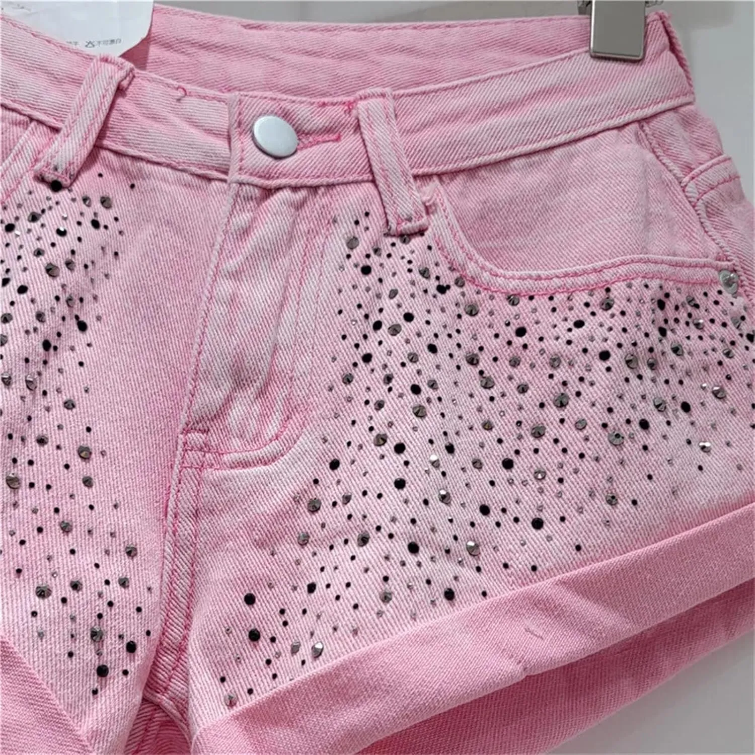 Spring Summer Vintage Light Wash Denim Shorts Women High Waist Casual Streetwear