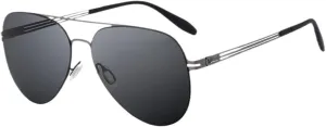 Sunglasses for Women and Men,Classic Aviator Sun Glasses for Men Women Driving Shades UV Protection 2024 New (Silver Frame Black Lens)