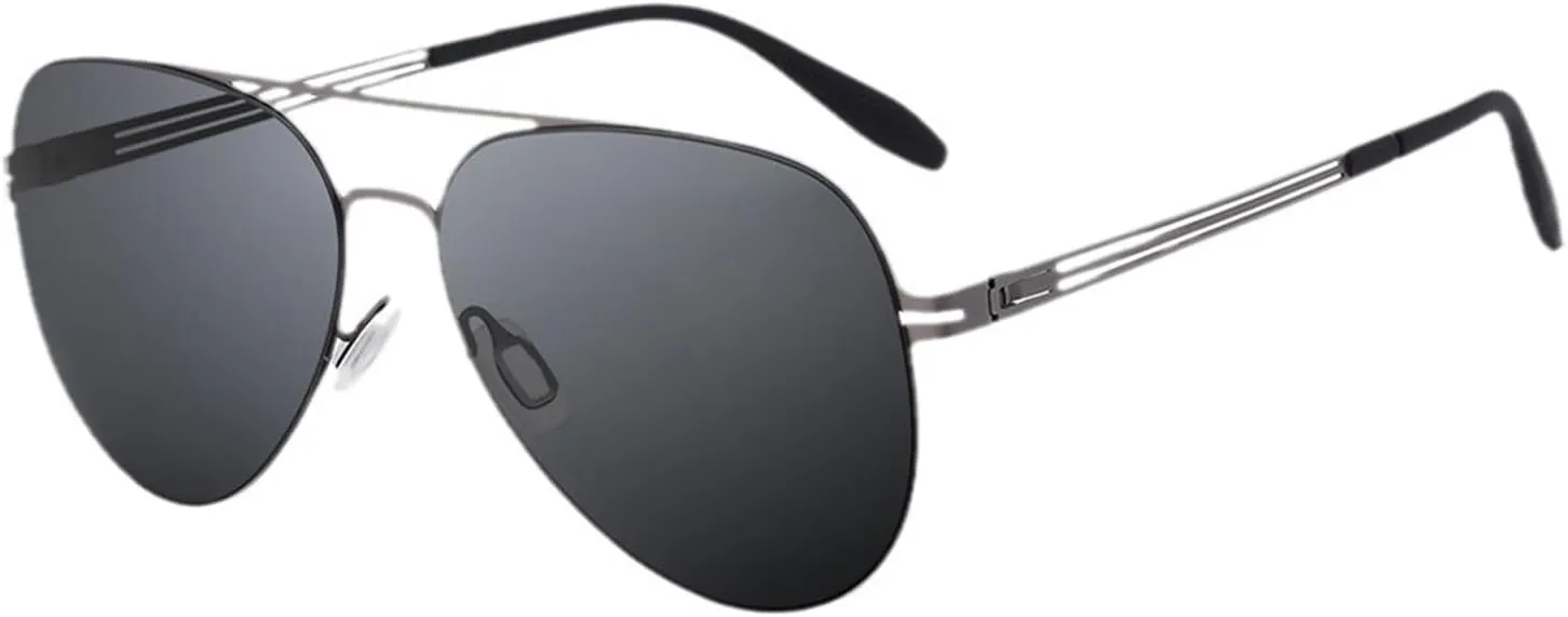 Sunglasses for Women and Men,Classic Aviator Sun Glasses for Men Women Driving Shades UV Protection 2024 New (Silver Frame Black Lens)