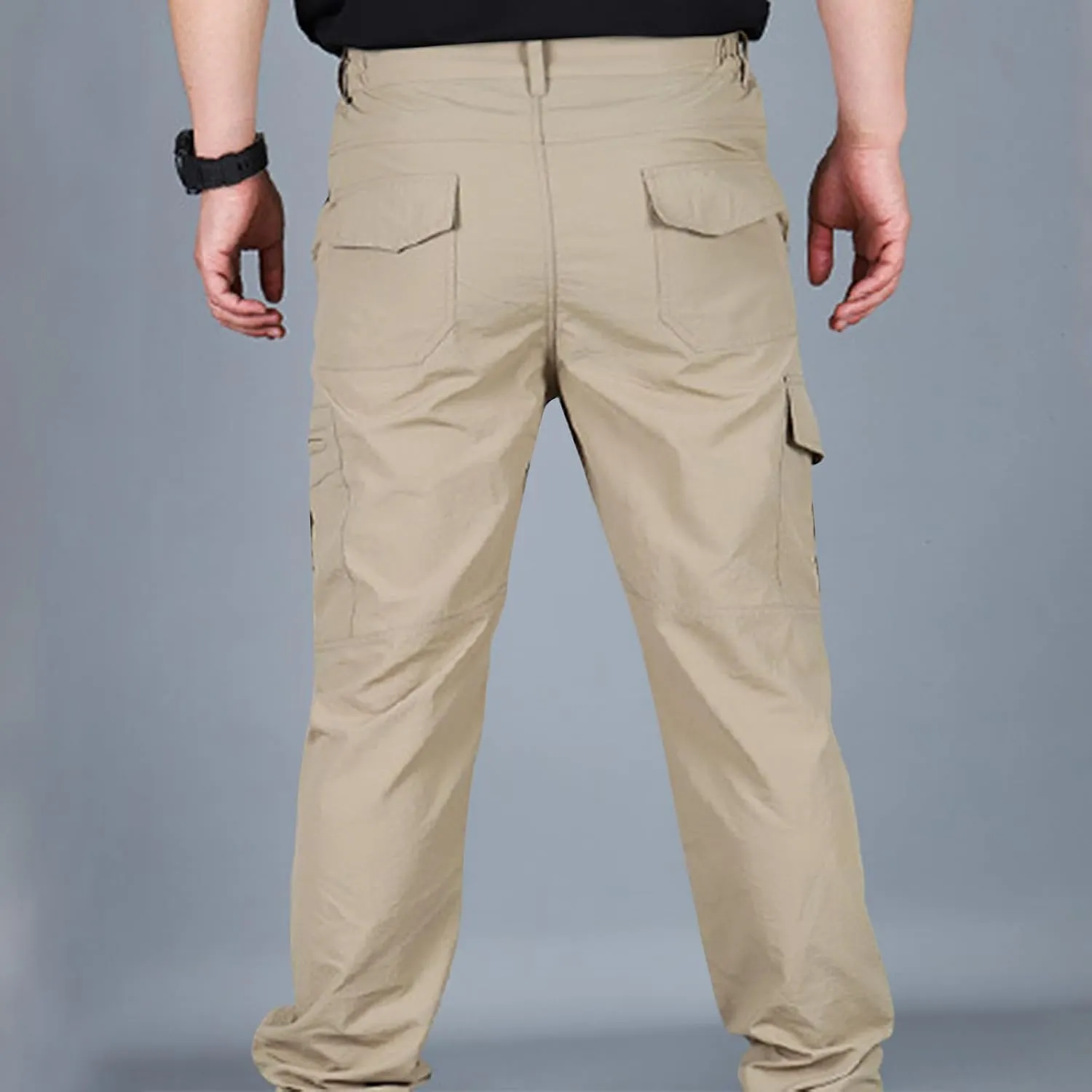 Tactical Pants for Men Stretch Big and Tall Work Pants Outdoor Hiking Pants Slim Fit Military Pants with Multi Pocket