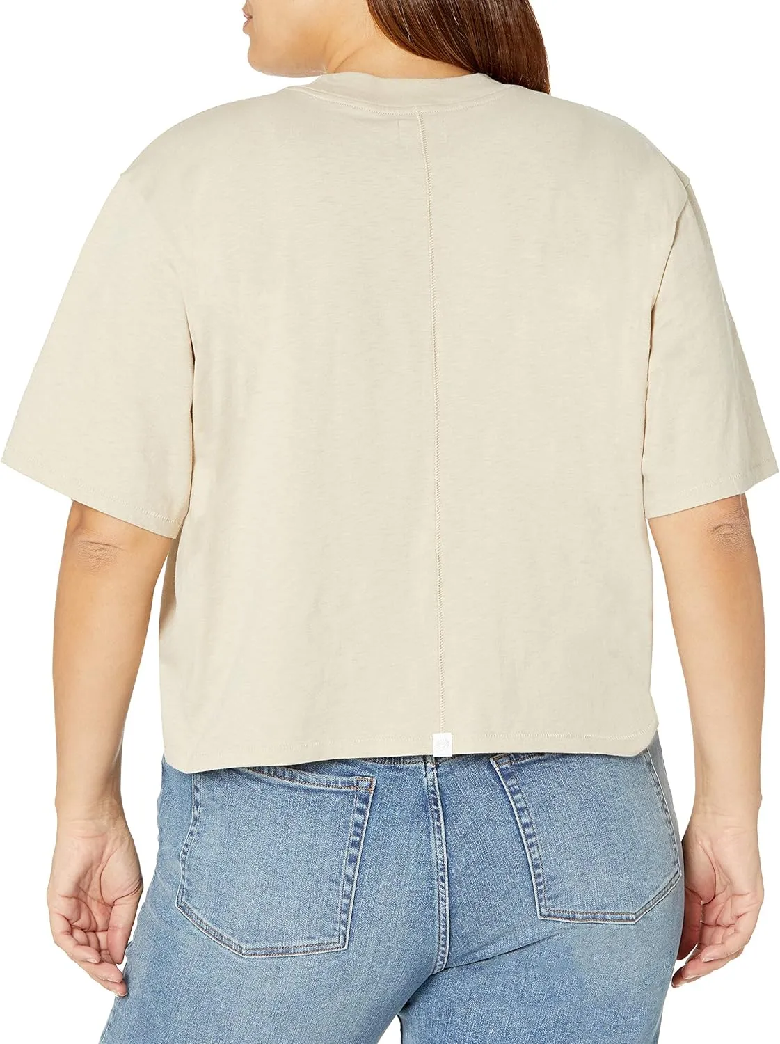 The Drop Women's Sydney Short-Sleeve Cropped Crew Neck T-Shirt