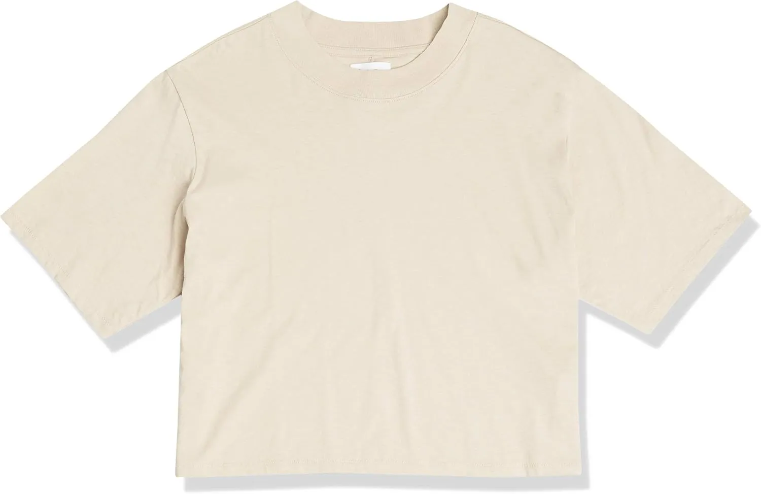 The Drop Women's Sydney Short-Sleeve Cropped Crew Neck T-Shirt