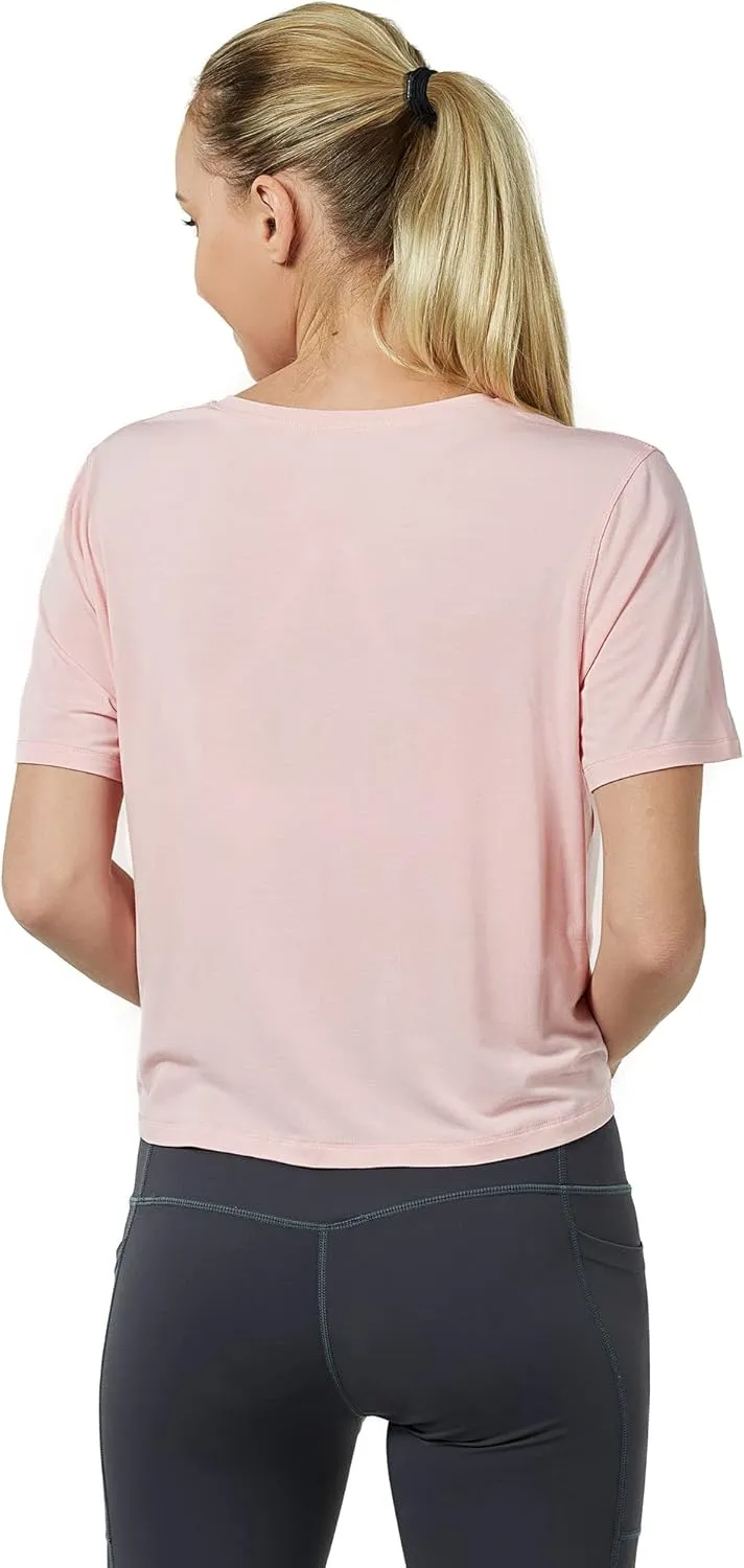 Tie Front Womens T Shirts, Short Sleeves V Neck Tee Tops Athletic Workout Gym Yoga Sweatshirts