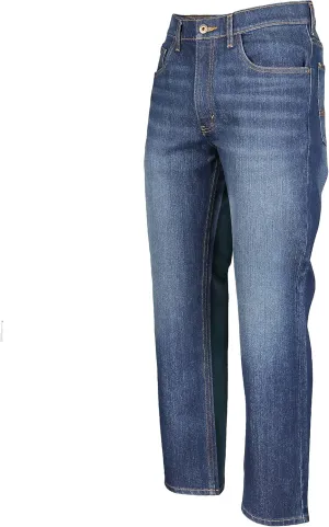Timberland PRO Men's Ballast Straight Fit Flex 5 Pocket Jeans, Dark Wash with Sanding, 34W/34L