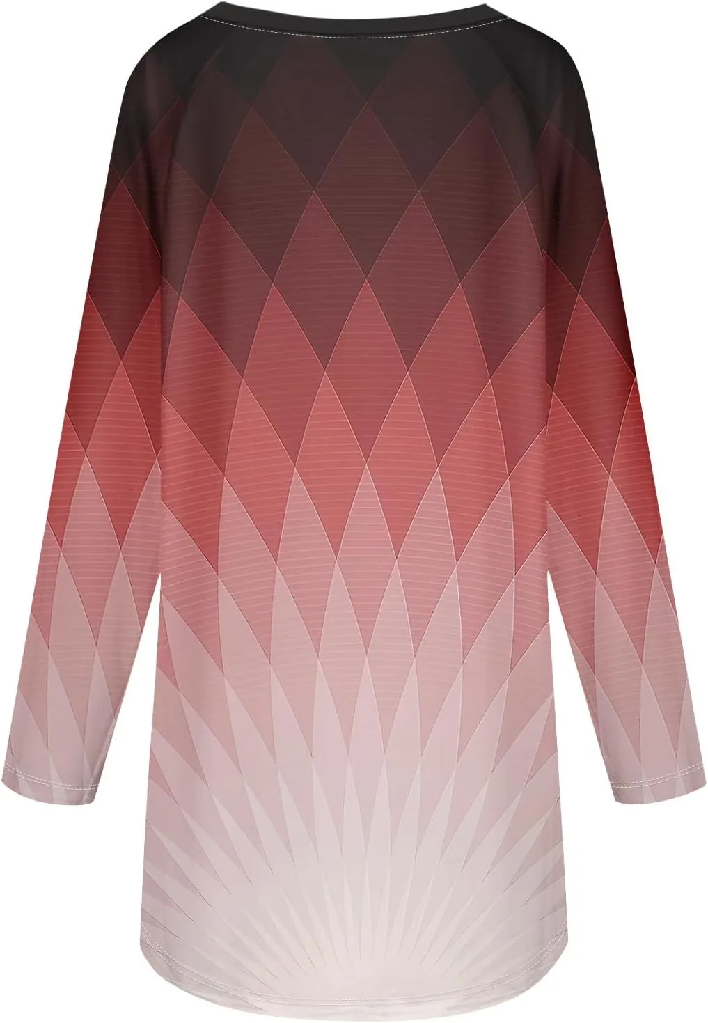 Tops For Women Trendy Print Crewneck Long Sleeve Shirts Plus Size Tunics Or Tops To Wear With Leggings