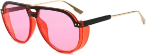 Transparent Color Sunglasses Women Vintage Round Yellow Sun Glasses Shades