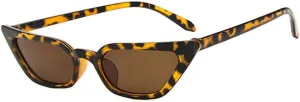 Trendy Small Cat Eye Sunglasses For Women Sexy Transparent Red Sun Glasses Women Vintage UV400 Eyeglasses