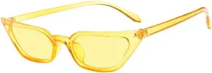 Trendy Small Cat Eye Sunglasses For Women Sexy Transparent Red Sun Glasses Women Vintage UV400 Eyeglasses