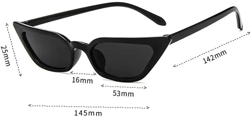 Trendy Small Cat Eye Sunglasses For Women Sexy Transparent Red Sun Glasses Women Vintage UV400 Eyeglasses
