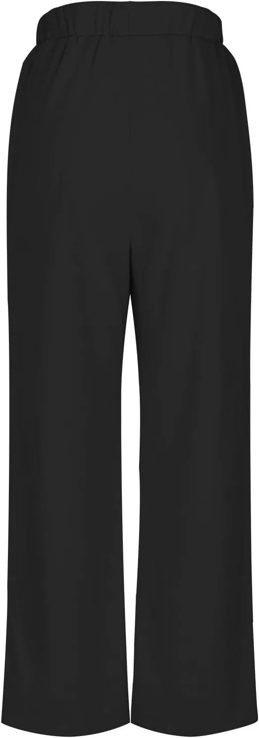 Trendy Sweatpants for Women 2024 Colorblock High Waisted Wide Leg Sweatpants Baggy Casual Elastic Waist Fall Pants