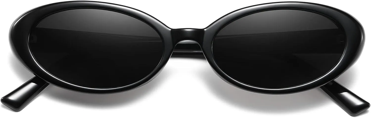 Verfimaci Retro Oval Sunglasses for Women Driving Fashion Cat Eye Glasses