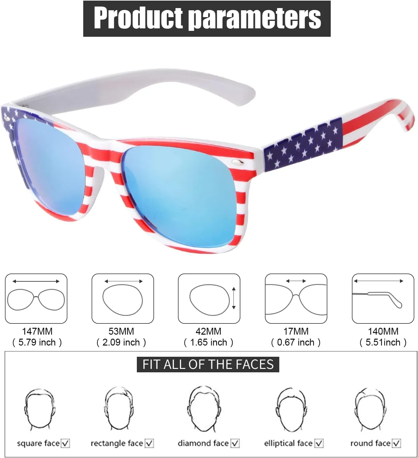 VIA LEECA Polarized Sunglasses for Women Men, Classic Retro Mirrored Reflective Square Designer Style Sun Glasses