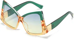 Vintage Sunglasses Women Multi Colored Glasses Transparent Glasses Metal Wild Style Glasses Women Sun Glasses