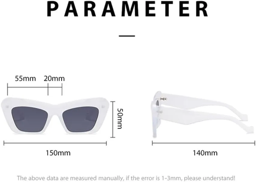 Vintage Transparent Cat Eye Sunglasses Women Retro Sun Glasses Men Shades Eyewear