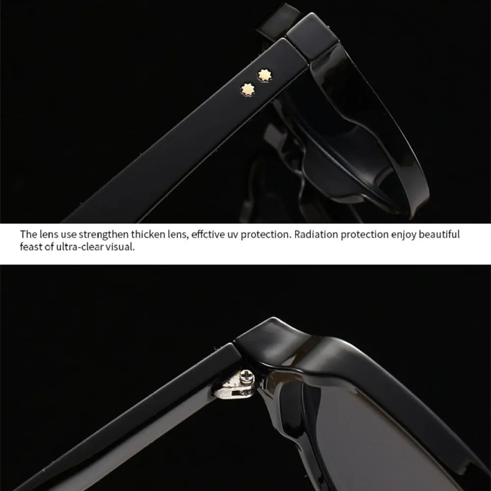 Vintage Unique Oval Women Punk Sunglasses Fashion Gradient Shades UV400 Men Rivets Cat Eye Sun Glasses