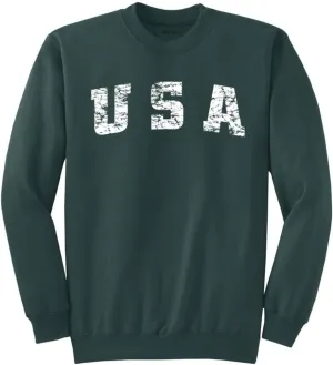 Vintage USA Logo Sweatshirts in 28 Colors in Sizes S-4XL