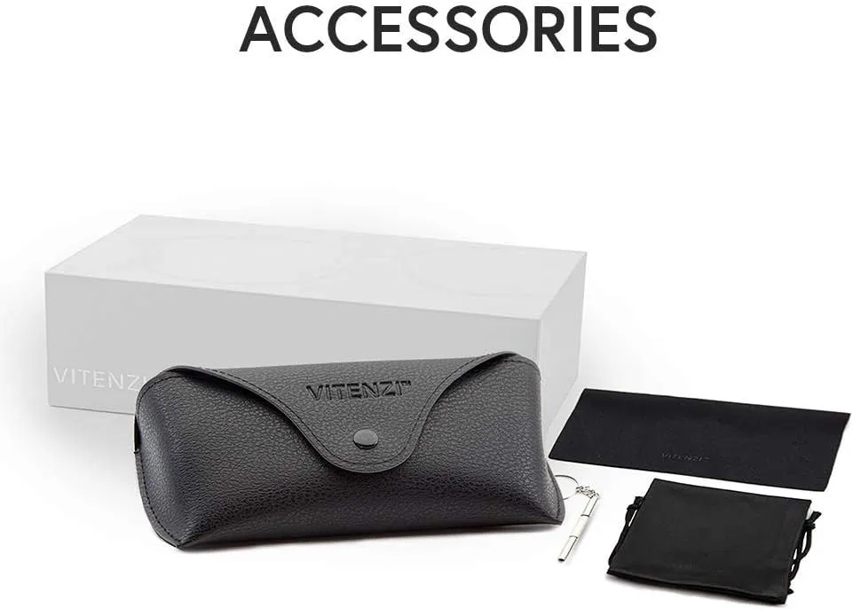 VITENZI Progressive Reading Glasses for Women and Men Multifocal Computer Readers with Blue Light Blocking Lenses Milan