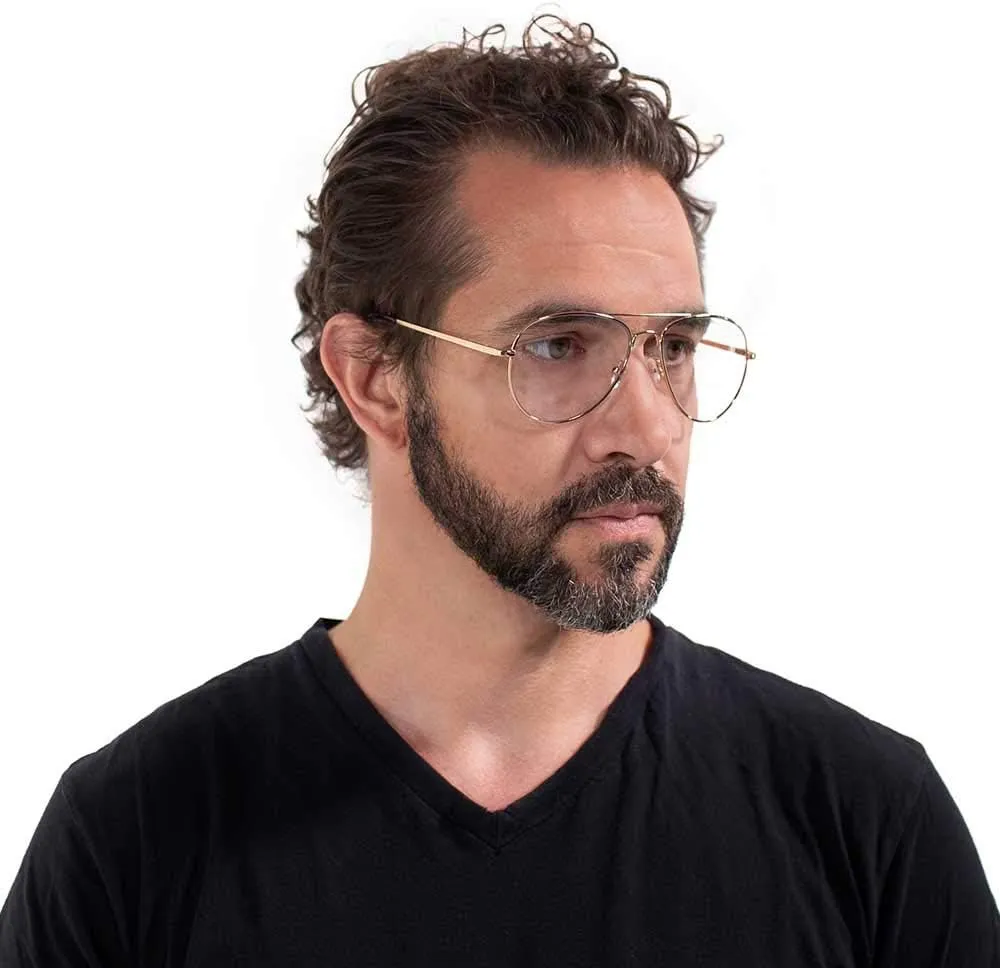 VITENZI Progressive Reading Glasses for Women and Men Multifocal Computer Readers with Blue Light Blocking Lenses Milan