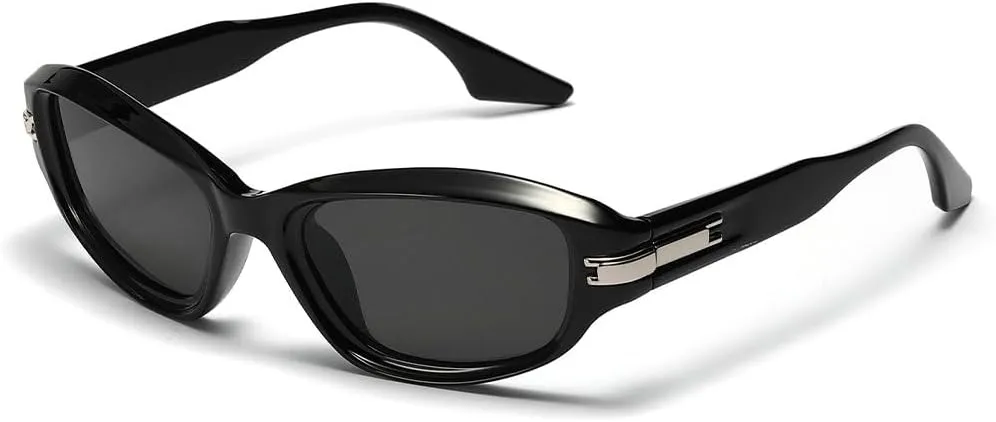 willochra Oval Sunglasses for Women Fashion Retro 90s Style Oval Sun Glasses Vintage Cat Eye Shades Summer Goggles F28 ​