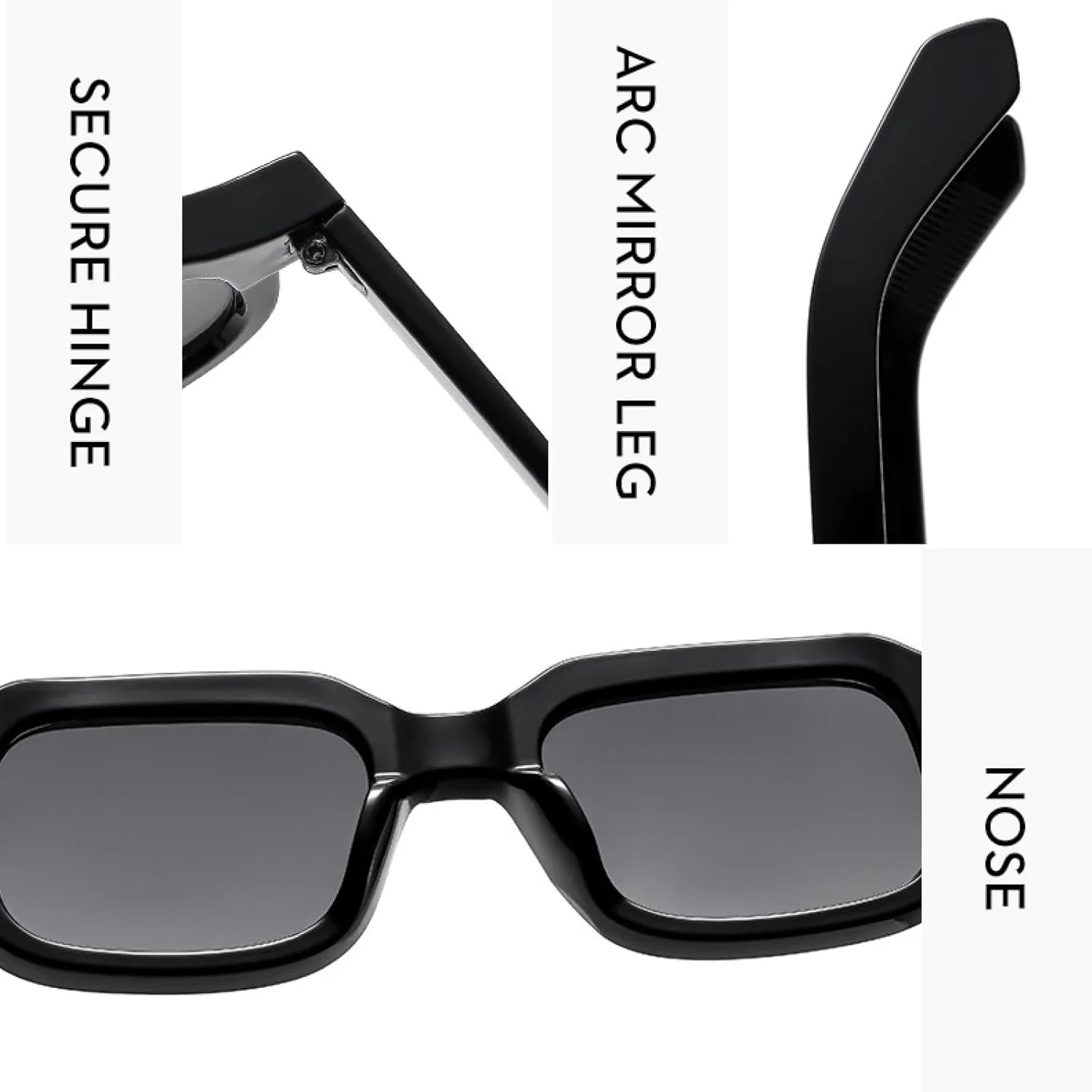 Women Sunglasses Men Transparent Sun Glasses Travel Holiday Shades Vintage Retro Uv400