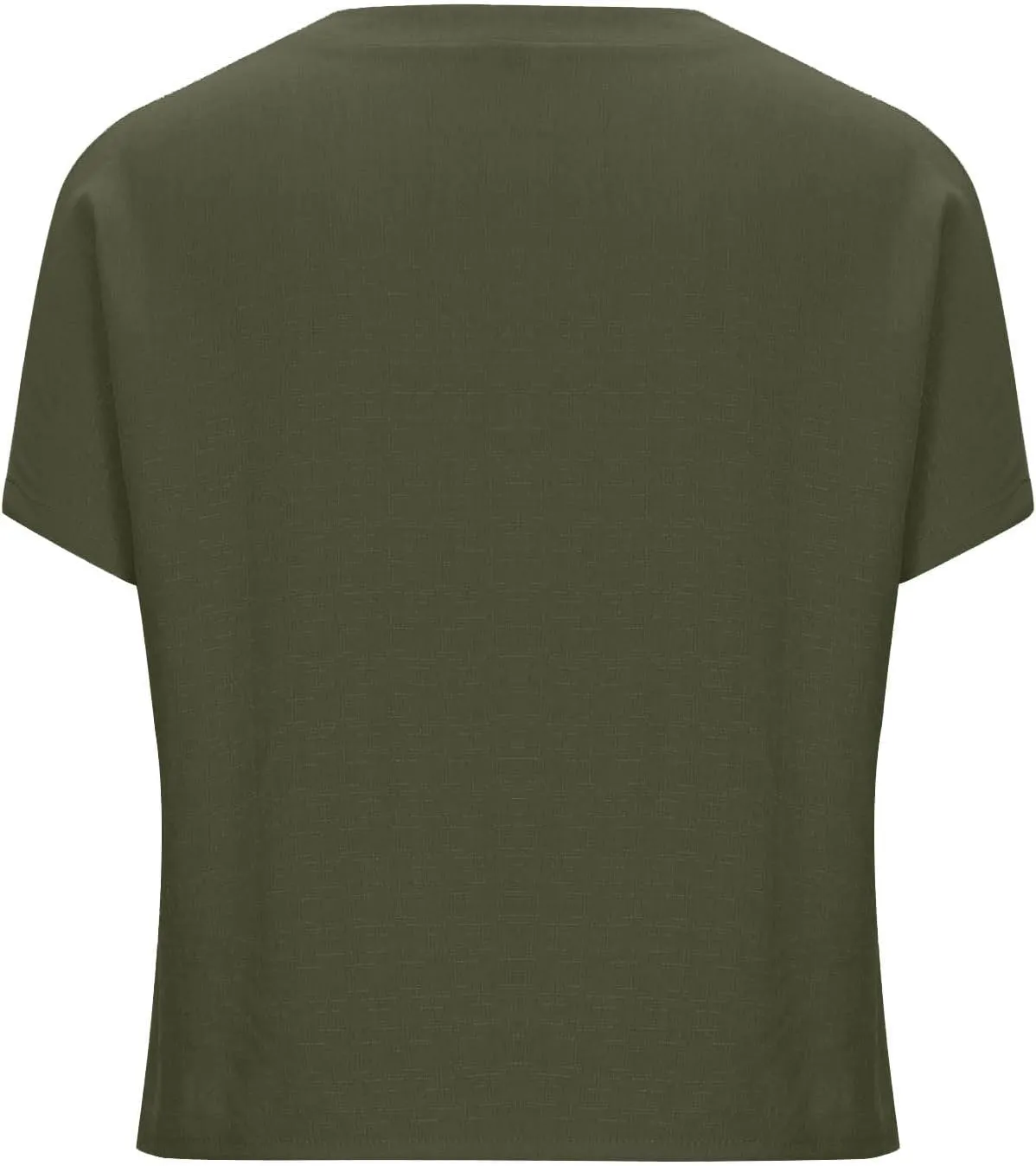 Women's Cotton Linen V Neck Boxy Top Casual Plain Blouses Short Sleeve T Shirt Loose Fit Tunic Summer Tops Basic Tee