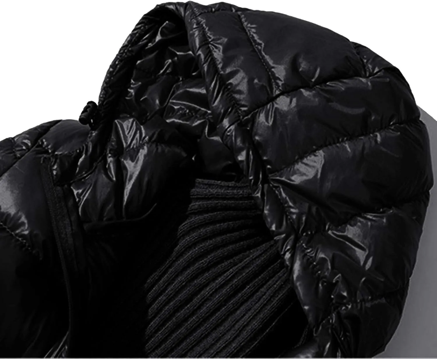 Women's Lightweight Down Jackets Hooded Drawstring Packable Puffer Jacket Windproof Warm Long Puffer 2024 Winter Coat