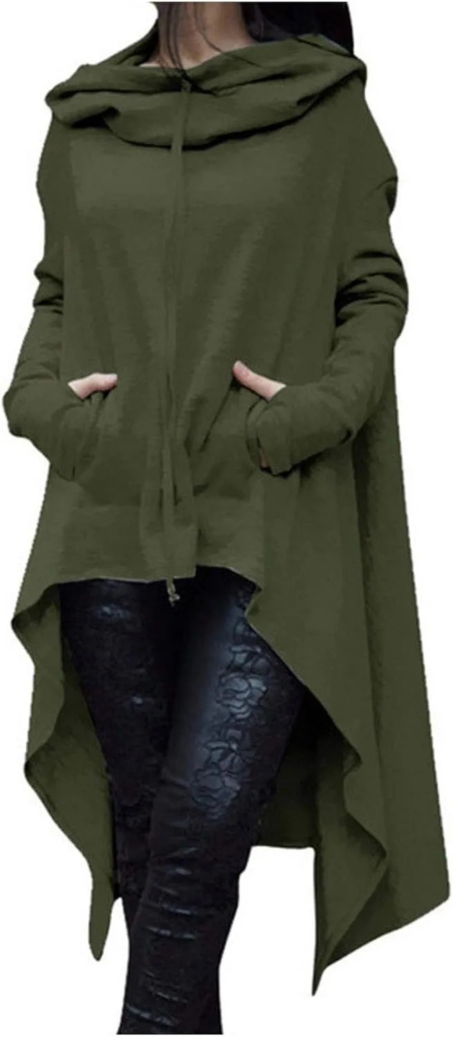 Womens Novelty Hoodies Pocket Sleeve Sweatshirt Long Shirt Tops Women Women's Blouse Fall Clothes with Pocket Sweaters