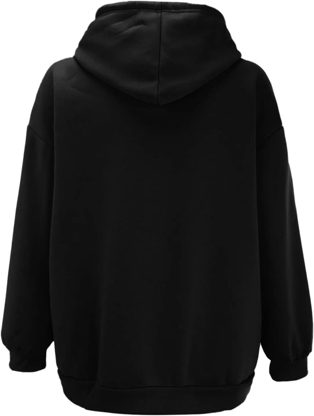 Women's Oversized Sweatshirts Casual Y2K Full Zip Hoodies Long Sleeve 2024 Fall Loose Fit Hooded Jackets with Pockets