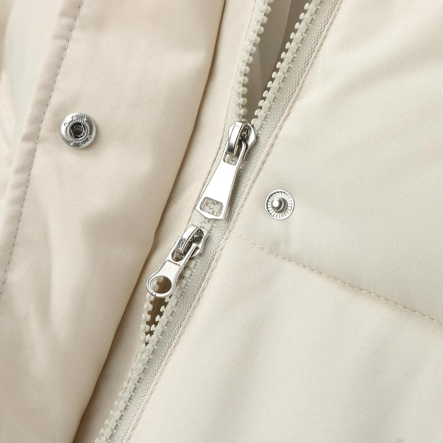 Women's Padded Cotton Jacket Trendy Bubble Jacket 2023 Winter Loose Solid Color Dolman Sleeve Casual Puffer Coat Warm