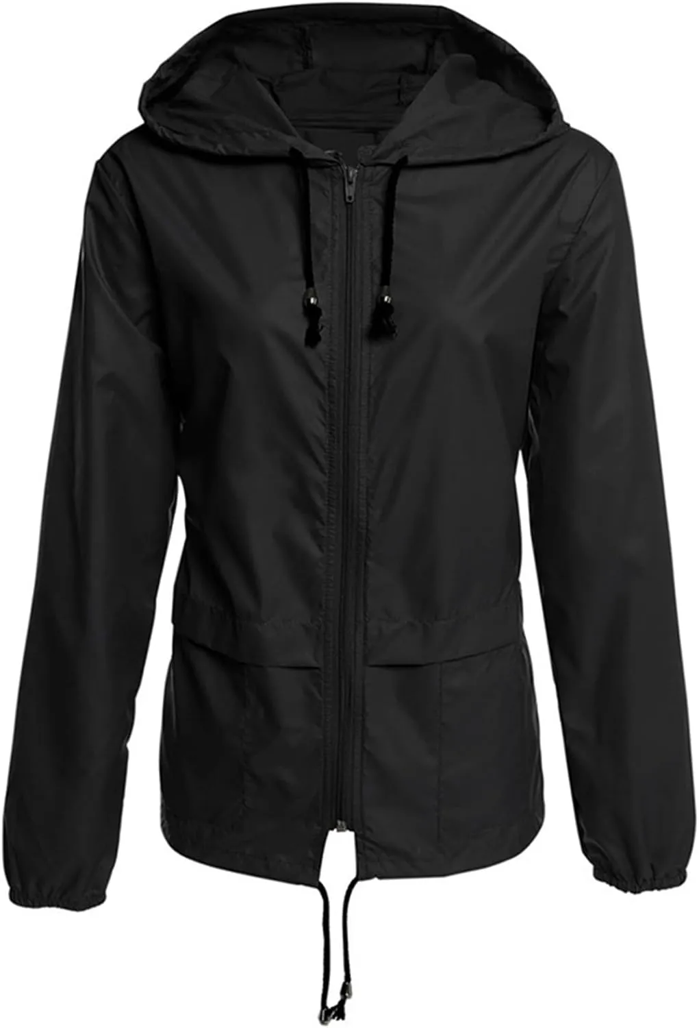 Womens Rain Jacket with Hood Lightweight Waterproof Raincoats Packable Outdoor Hooded Windbreaker Rain Coats Pockets