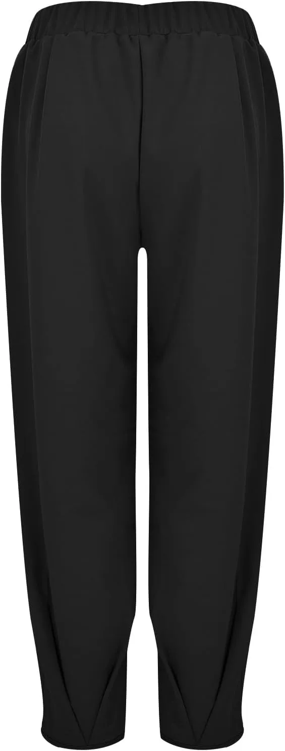 Womens Slacks Baggy Straight Leg Sweatpants High Rise Travel Pants Track Pants Comfy Long Pants Athletic Trousers