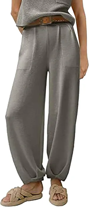 Womens Slacks Baggy Straight Leg Sweatpants High Rise Travel Pants Track Pants Comfy Long Pants Athletic Trousers