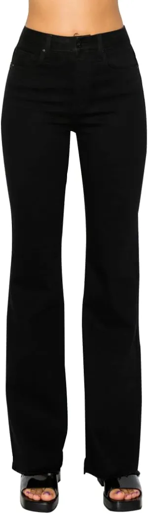 Women's Straight Leg Jeans & Cargo Twill Pants Stretch Denim Tummy Control Plus Size Wide Leg Pantalones for Trendy Outfits