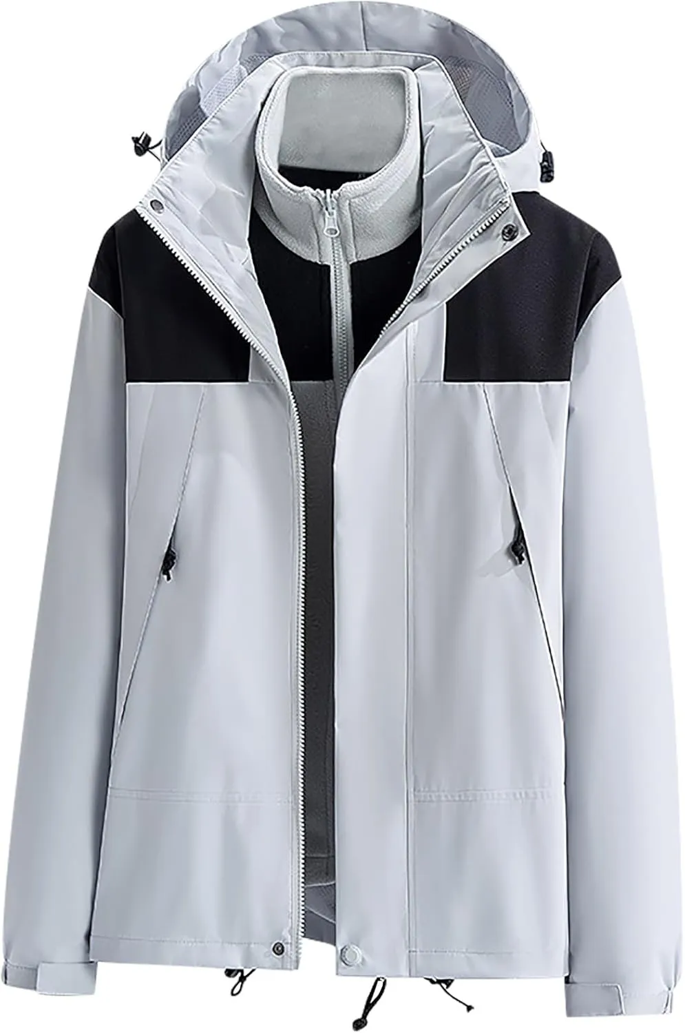 Women'sCasual Sports Jacket Coats Fashion Comfy Hooded Daily Outdoor Stand Collar Windproof Long Sleeve Jackets