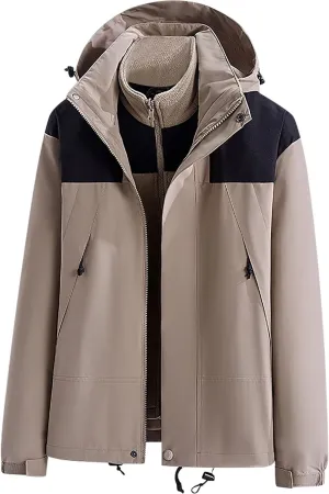 Women'sCasual Sports Jacket Coats Fashion Comfy Hooded Daily Outdoor Stand Collar Windproof Long Sleeve Jackets