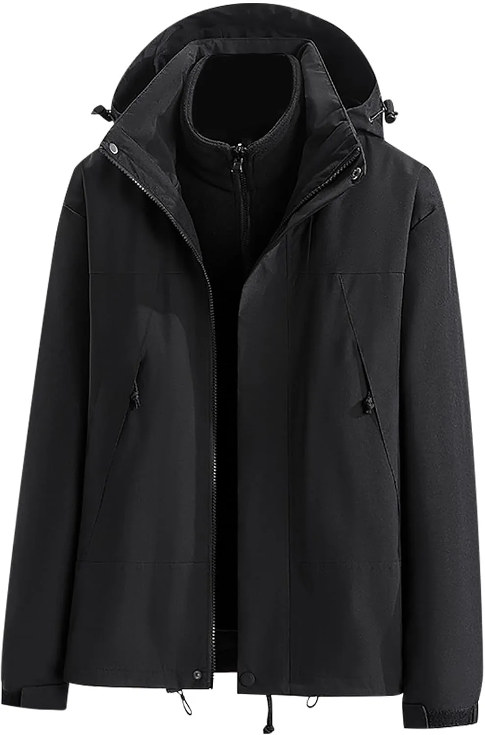 Women'sCasual Sports Jacket Coats Fashion Comfy Hooded Daily Outdoor Stand Collar Windproof Long Sleeve Jackets