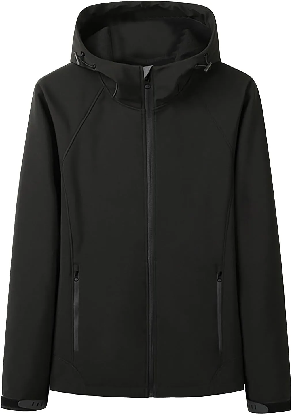 Women'sSoftshell Sports Jacket Coats Fashion 2024 Hooded With Drawstring Jacket Windproof Coat For Outdoor Hiking