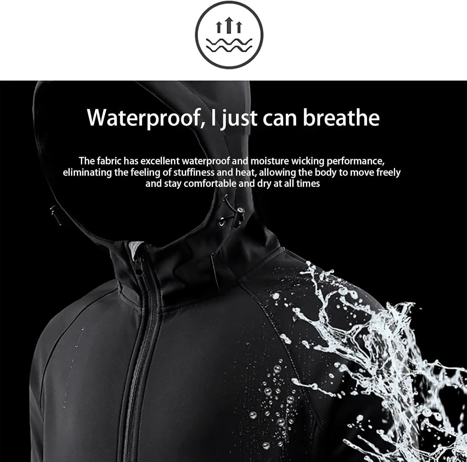 Women'sSoftshell Sports Jacket Coats Fashion 2024 Hooded With Drawstring Jacket Windproof Coat For Outdoor Hiking
