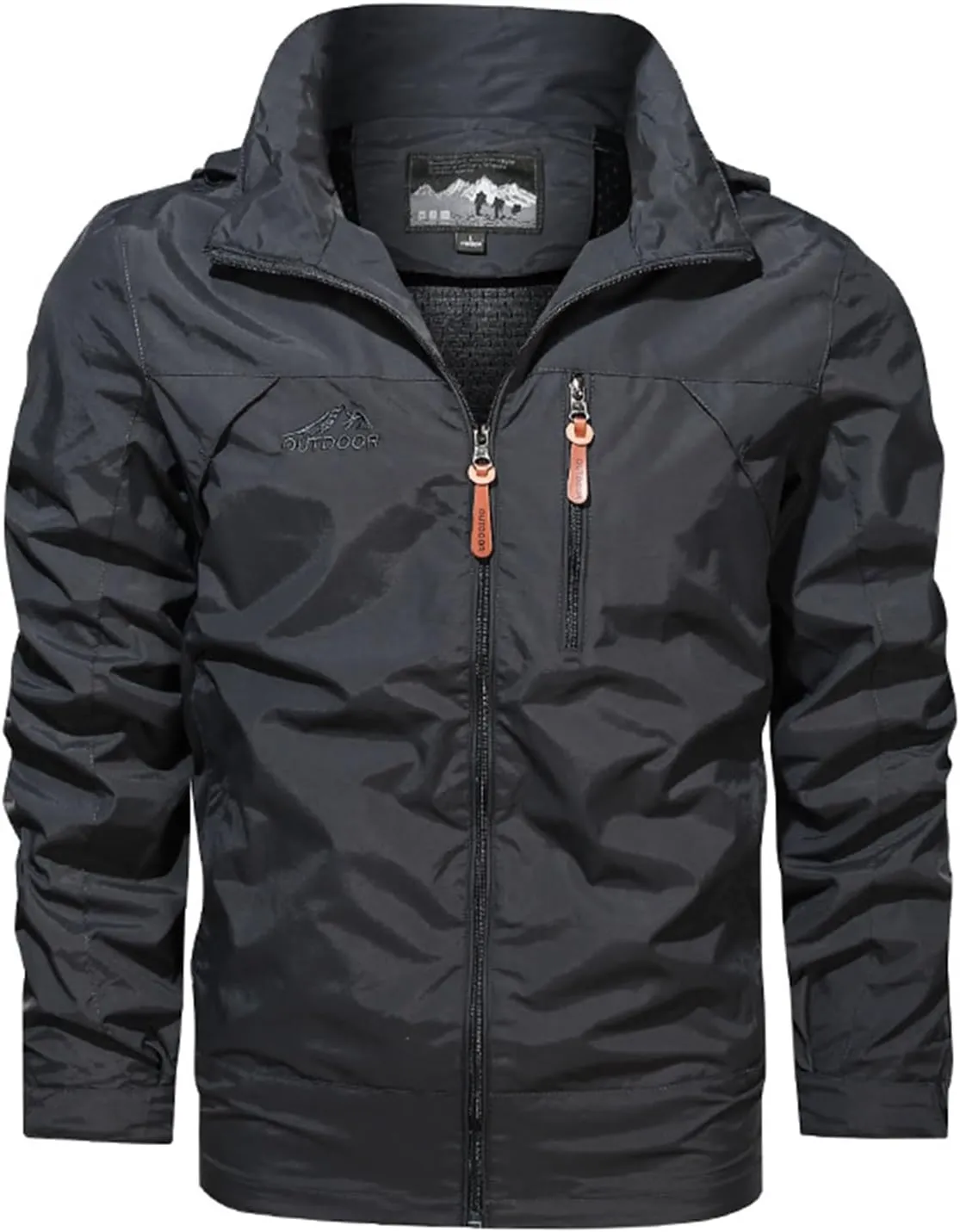 ZWRXW Mens Waterproof Ski Jacket Windproof Outdoor Hiking Jackets Snowboarding Winter Warm Snow Coat Raincoat with Hooded