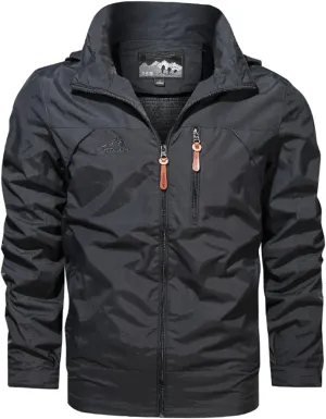 ZWRXW Mens Waterproof Ski Jacket Windproof Outdoor Hiking Jackets Snowboarding Winter Warm Snow Coat Raincoat with Hooded